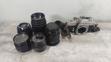 Minolta Srt 201 Camera and Lens Bundle - Repairs, Untested