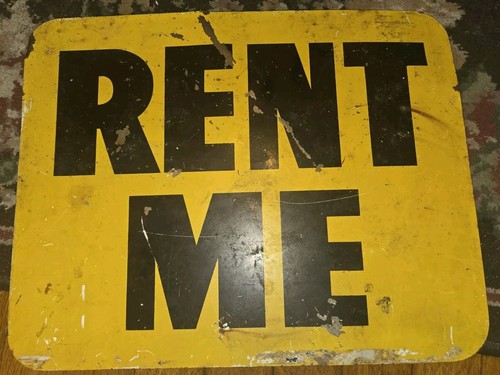 Vintage small metal sign - vintage,