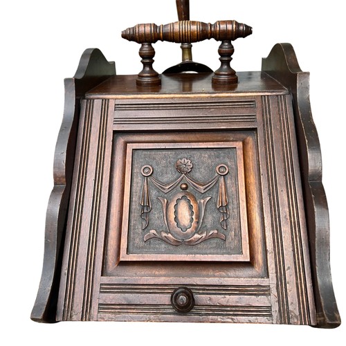 Victorian carved wooden coal