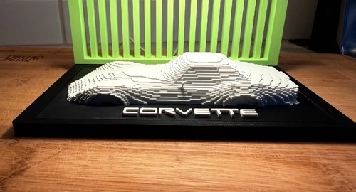 Corvette layered sculpture - corvette, c3