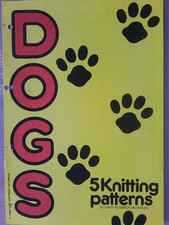 Knitting pattern booklet of 5 Dog themed designs for sweaters by Gary Kennedy