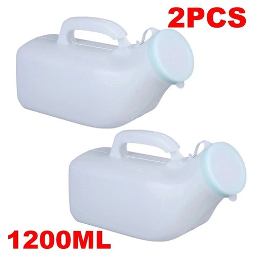 2x1200ml male urinal portable - male,