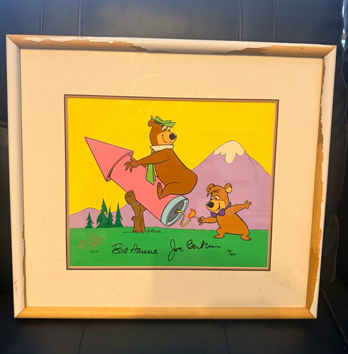 Hanna barbera signed framed - signed,
