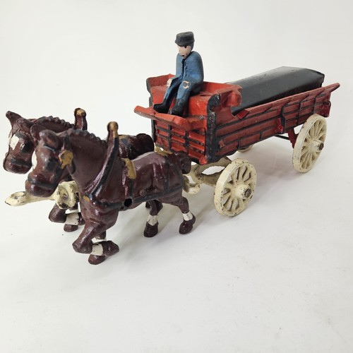 Vintage cast iron horse - vintage,