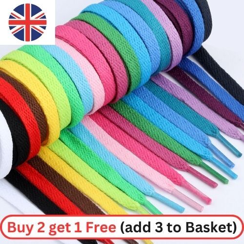 Shoe laces flat tie - flat,