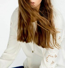  ZARA EMBROIDERED BLOUSE SHIRT