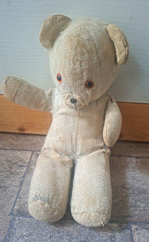 Very old worn vintage beige - very,