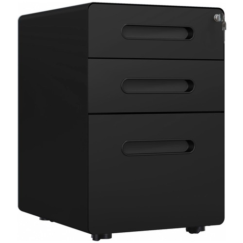 Vinsetto lockable file cabinet - vinsetto,