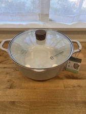 11" 7 Quart Casserole Pot With Lid Master Class Premium Cookware New