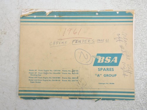 1961 bsa pre unit 650 - bsa, a10