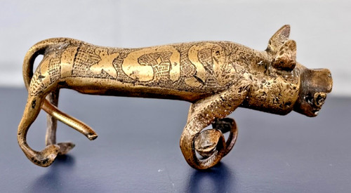 Bronze leopard figure west - bronze,