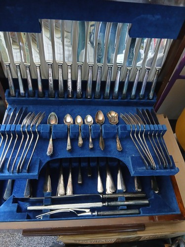 Silver plated cutlery set - cutlery,