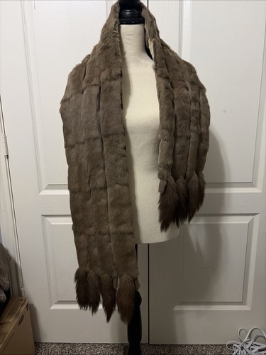 Vintage mink stole wrap - stole,