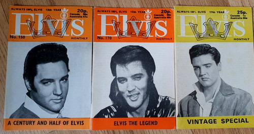 Three elvis presley monthly - three,