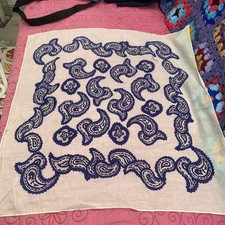 Joules Blue Cream Medium Sq