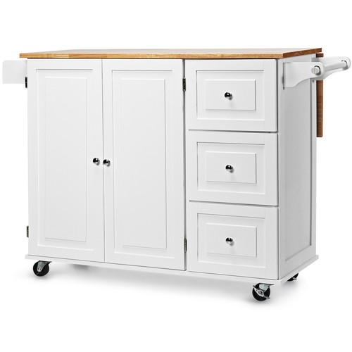 Rolling kitchen island cart - kitchen,