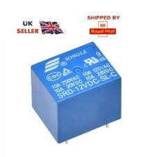 5V, 12V, 24V DC Mini Power Relay SPDT 10A PCB Mount 5 Pins UK* 