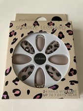 Sparkle Leopard False Nails