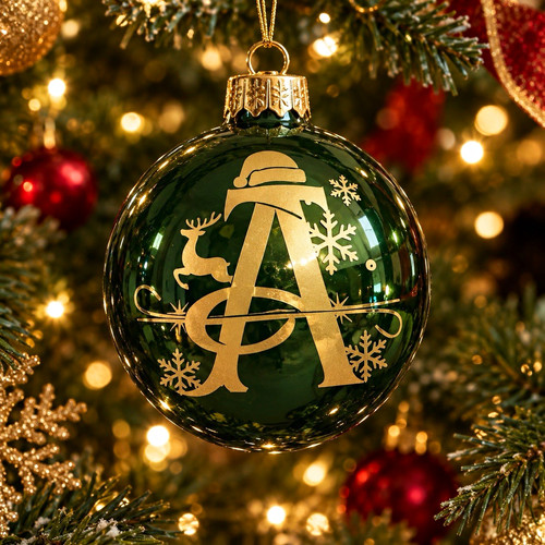 Glass christmas bauble - christmas,