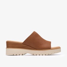 Clarks Womens Diaz Slide Tan