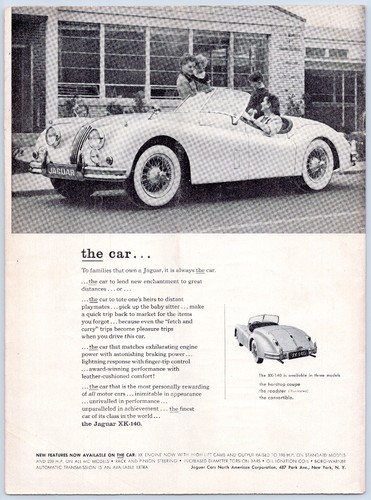 Jaguar 140 roadster - xk-140, sports