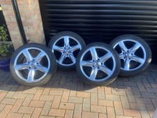 Set Of 4 New 18”Alloys (Team Dynamics) With Part Worn Tyres 235/50/ZR18