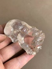 Unique Excellent Chinese Old Crystal Hand Made *Beast PiXiu* Statue