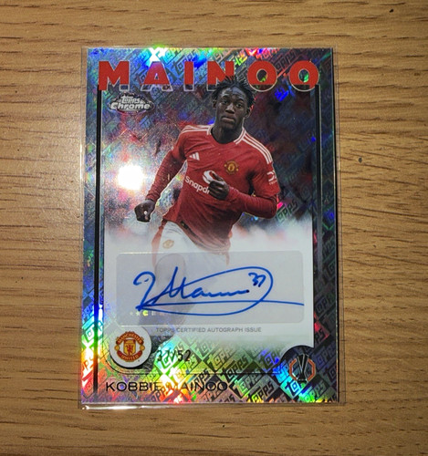 Topps chrome kobbie - mainoo, man