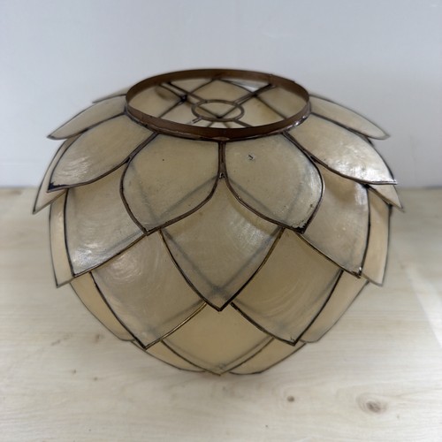 Vintage capiz shell - capiz, artichoke