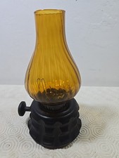 Vintage 1960's Genuine Spanish Wood Lamp Candle Holder Mid Century Retro Rare