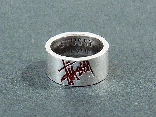 Stüssy red logo - logo, ring