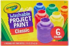 Washable Paint for Kids Toddler Baby-Finger Craft Non Toxic,Pack of 6 Paints Set