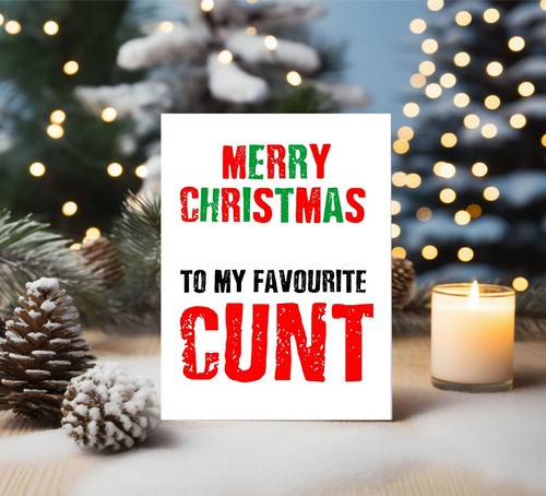 Funny very rude christmas card - funny,