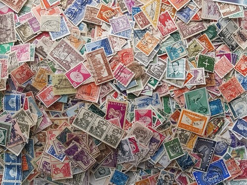 Worldwide stamps mix off - stamps, paper