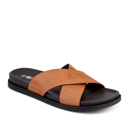 Pavers strappy leather slides - strappy,