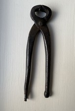Forged Steel Ball & Claw Carpentry Pincers/Nail Pull 6” Vintage Carpentry Tool 