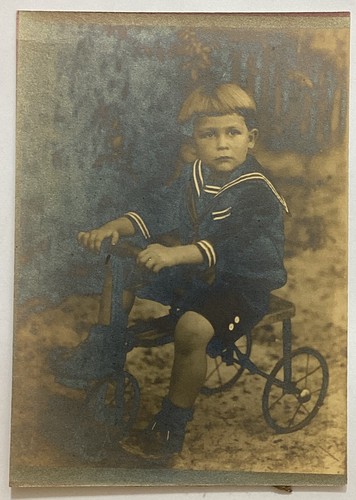 Child boy tricycle real - child,