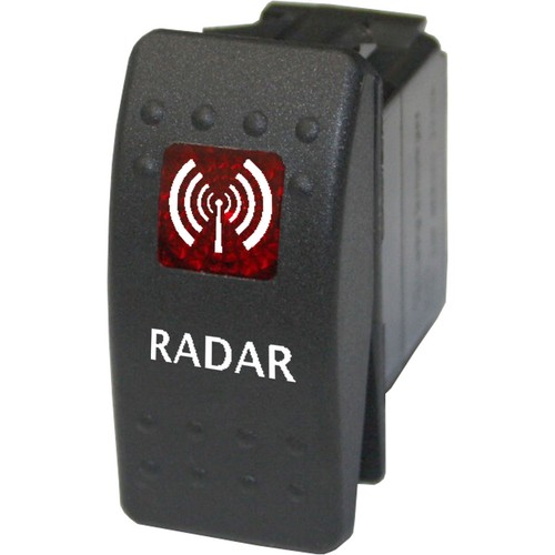 Rocker switch 743 red - , 12v