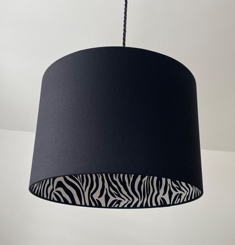 Lampshade black white animal - lampshade,