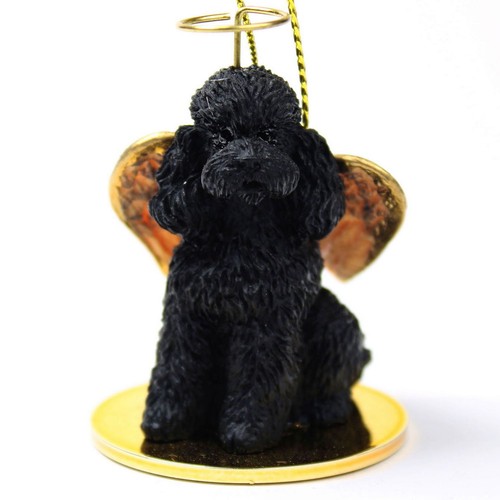 Poodle ornament angel figurine - poodle,