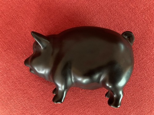 Sylvac black pig money - money, box
