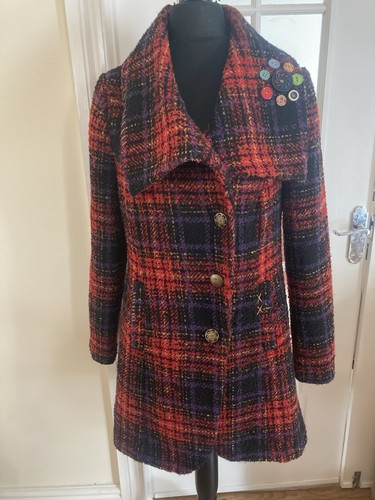 Joe browns red check coat - red,