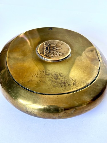 Antique large brass squeeze - large,