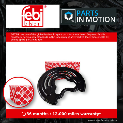 Brake disc splash panel fits - panel,