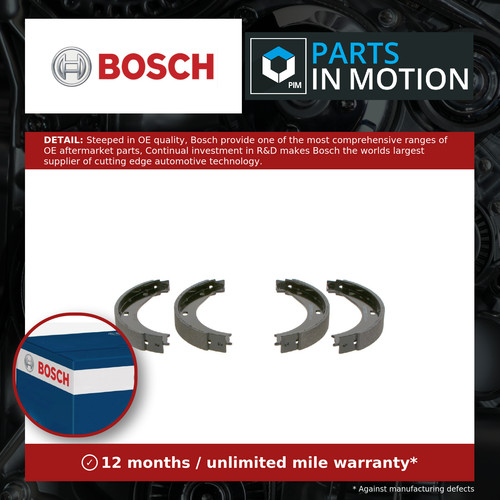 Handbrake shoes set - set, 0986487211