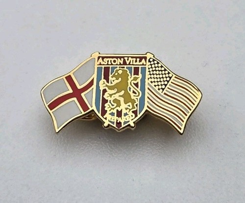 Aston villa vintage pin badge - aston,