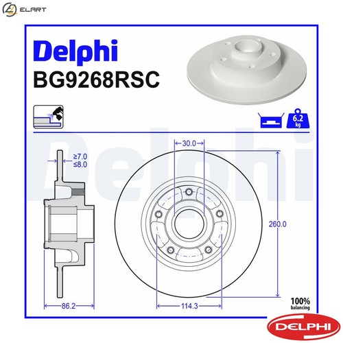 Brake disc bg9268rsc for - disc,