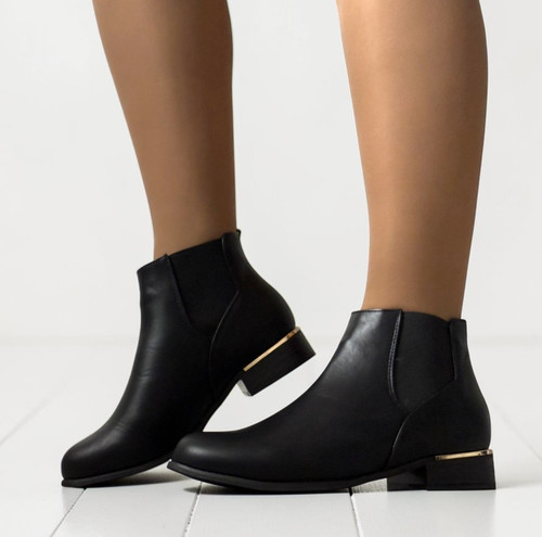 New womens black chelsea - black,