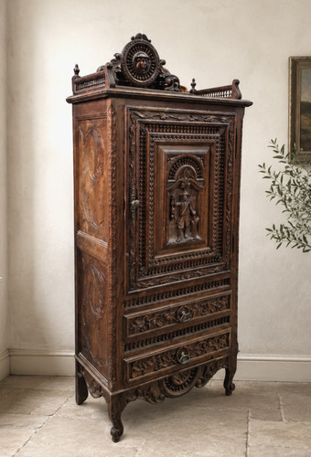 Antique carved oak renaissance - antique,