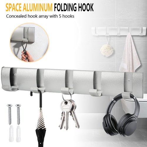 Coat hooks wall mounted rack - wall,